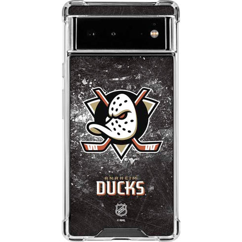 NHL Anaheim Ducks Iced Google Pixel 6 Clear Case
